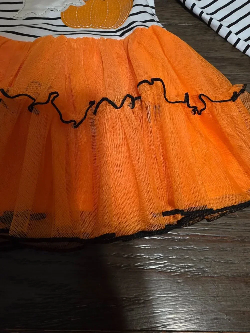 Blueberi Boulevard Halloween Ghost Pumpkin Tutu Tunic Leggings Set NWT Size 4